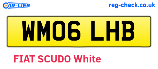 WM06LHB are the vehicle registration plates.