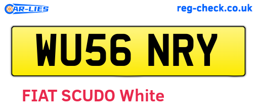 WU56NRY are the vehicle registration plates.