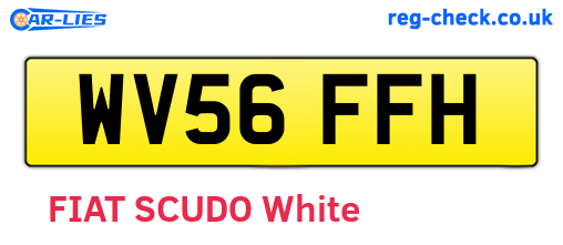 WV56FFH are the vehicle registration plates.
