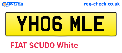 YH06MLE are the vehicle registration plates.