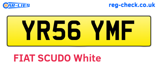 YR56YMF are the vehicle registration plates.