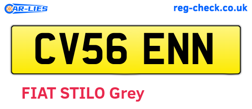 CV56ENN are the vehicle registration plates.