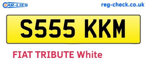 S555KKM are the vehicle registration plates.