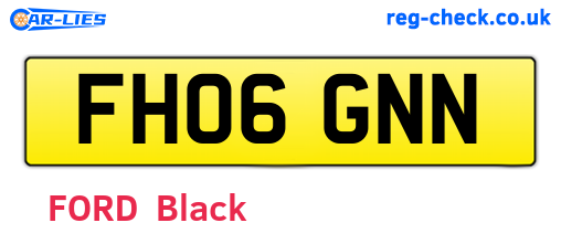 FH06GNN are the vehicle registration plates.