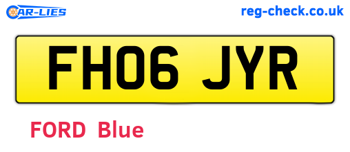 FH06JYR are the vehicle registration plates.