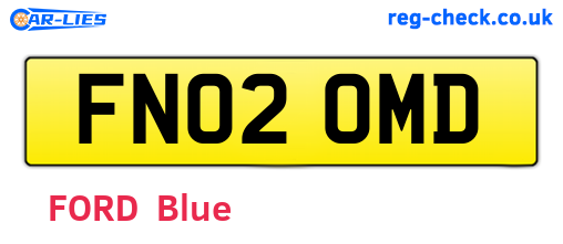 FN02OMD are the vehicle registration plates.