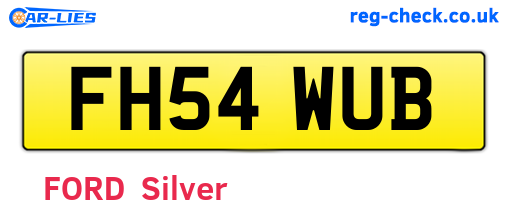 FH54WUB are the vehicle registration plates.