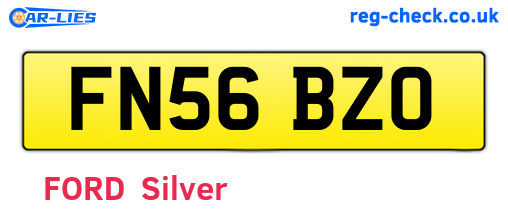 FN56BZO are the vehicle registration plates.