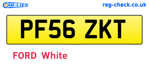 PF56ZKT are the vehicle registration plates.