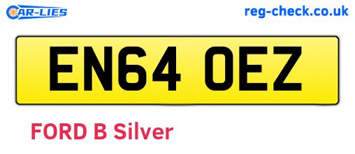EN64OEZ are the vehicle registration plates.