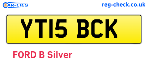YT15BCK are the vehicle registration plates.