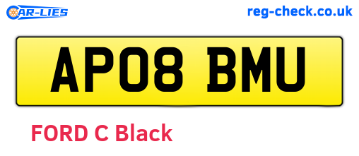 AP08BMU are the vehicle registration plates.