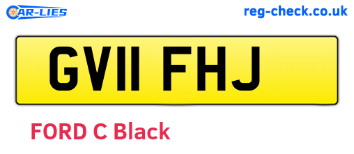 GV11FHJ are the vehicle registration plates.