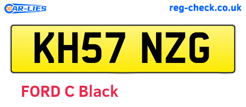 KH57NZG are the vehicle registration plates.