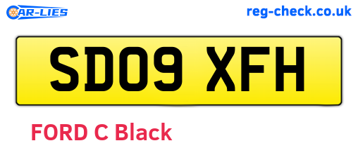 SD09XFH are the vehicle registration plates.