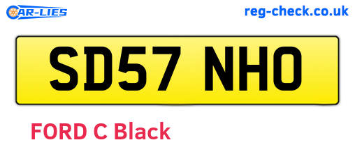 SD57NHO are the vehicle registration plates.