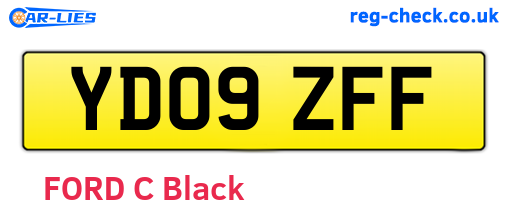 YD09ZFF are the vehicle registration plates.
