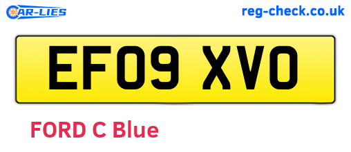 EF09XVO are the vehicle registration plates.