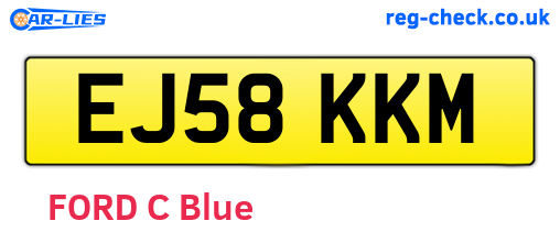 EJ58KKM are the vehicle registration plates.