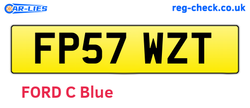 FP57WZT are the vehicle registration plates.