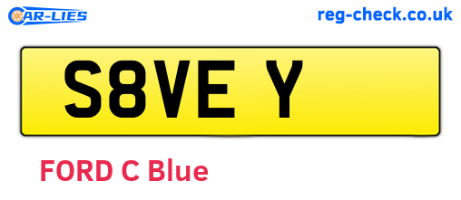 S8VEY are the vehicle registration plates.
