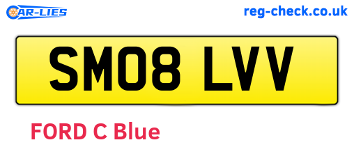 SM08LVV are the vehicle registration plates.