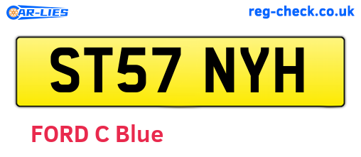 ST57NYH are the vehicle registration plates.