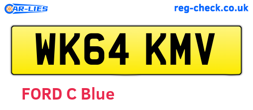 WK64KMV are the vehicle registration plates.