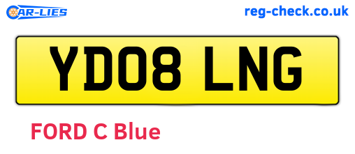 YD08LNG are the vehicle registration plates.