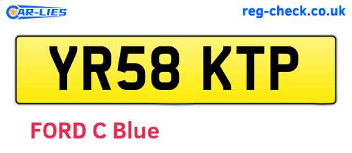 YR58KTP are the vehicle registration plates.