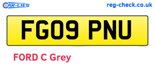 FG09PNU are the vehicle registration plates.