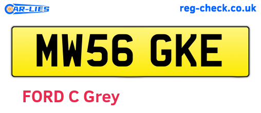 MW56GKE are the vehicle registration plates.