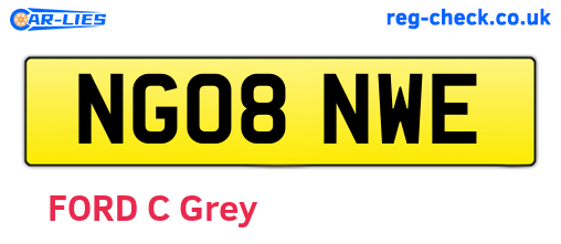 NG08NWE are the vehicle registration plates.