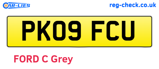 PK09FCU are the vehicle registration plates.