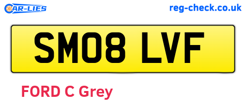 SM08LVF are the vehicle registration plates.