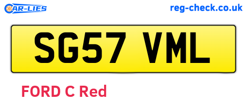 SG57VML are the vehicle registration plates.