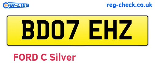 BD07EHZ are the vehicle registration plates.