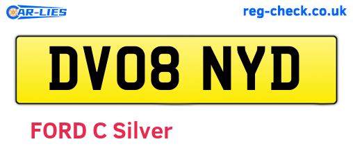 DV08NYD are the vehicle registration plates.