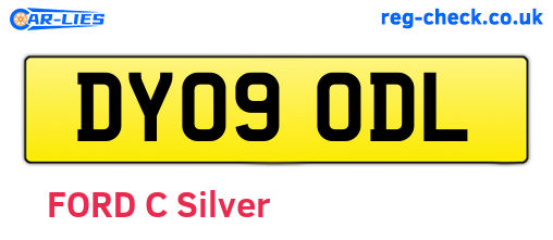 DY09ODL are the vehicle registration plates.