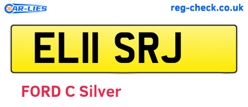 EL11SRJ are the vehicle registration plates.
