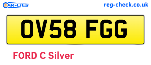 OV58FGG are the vehicle registration plates.