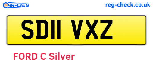 SD11VXZ are the vehicle registration plates.