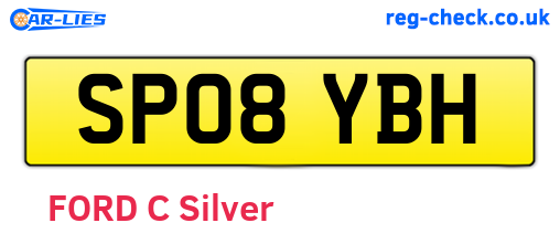 SP08YBH are the vehicle registration plates.