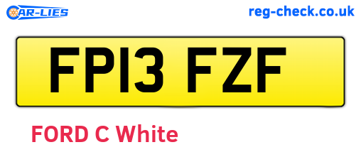 FP13FZF are the vehicle registration plates.