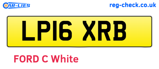 LP16XRB are the vehicle registration plates.