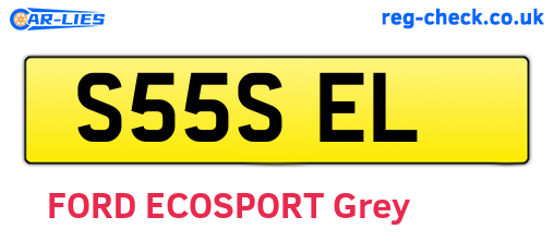 S55SEL are the vehicle registration plates.