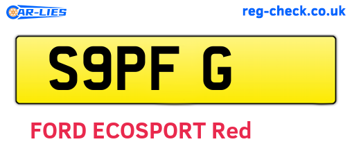 S9PFG are the vehicle registration plates.