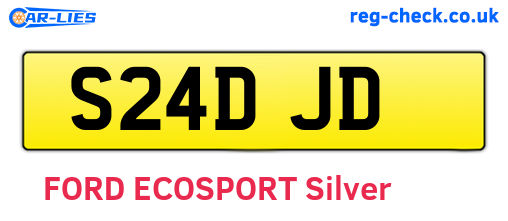 S24DJD are the vehicle registration plates.