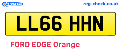 LL66HHN are the vehicle registration plates.