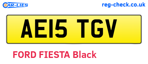 AE15TGV are the vehicle registration plates.